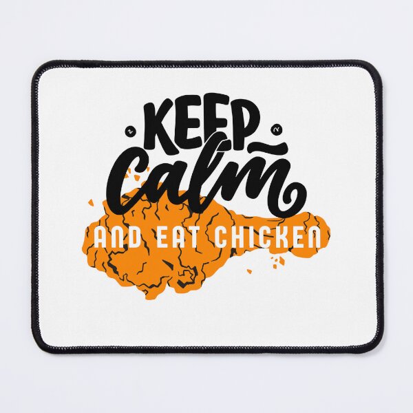 Item preview, Keep Calm and Eat Chicken Cartoon Big Wing designed and sold by GSquaredDesigns.