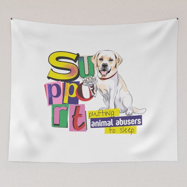 Item preview, I Support Putting Animal Abusers to Sleep Ransom designed and sold by GSquaredDesigns.