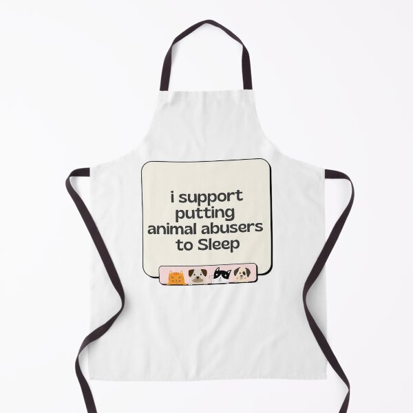Item preview, I Support Putting Animal Abusers to Sleep Happy designed and sold by GSquaredDesigns.