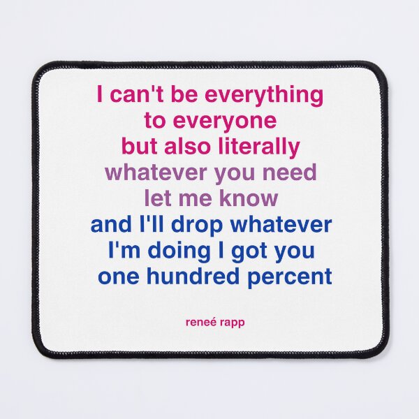 Item preview, Reneé Rapp Bisexual Flag Everything to Everyone designed and sold by lavndershrtdays.