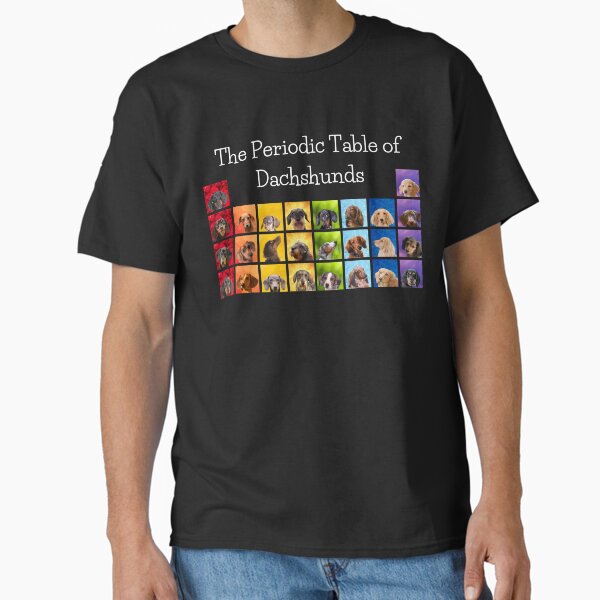 Item preview, Periodic Table of Dachshunds for Doxie Lovers and Science Geeks designed and sold by petplushuman.