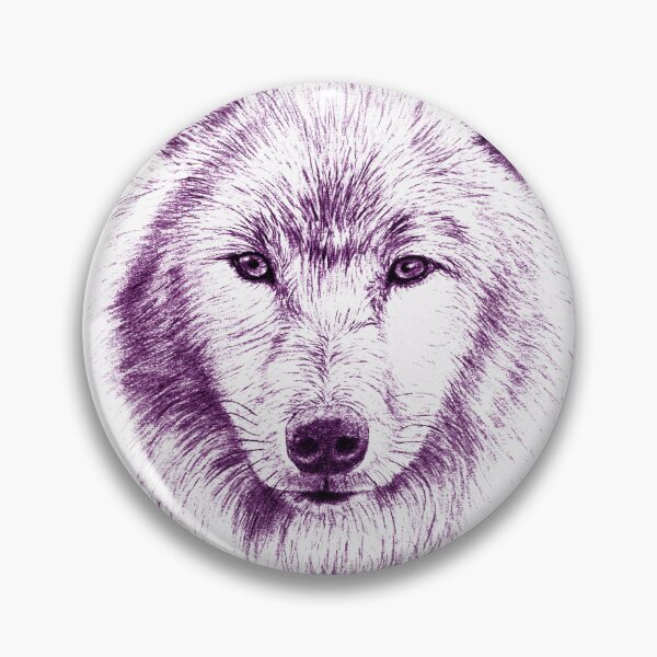 Item preview, Wolf portrait in transparency - purple colorized version designed and sold by SylvieG18.