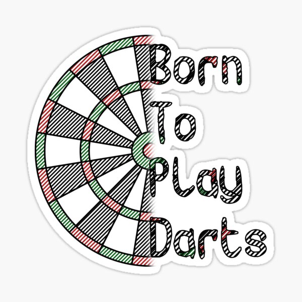 Item preview, Born to Play Darts - Darts Player Gift designed and sold by CourtOfApparel.