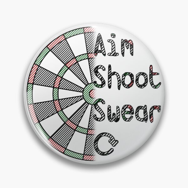Artikelvorschau, Aim Shoot Swear Repeat - Geschenk für Dartspieler entworfen und verkauft von CourtOfApparel.