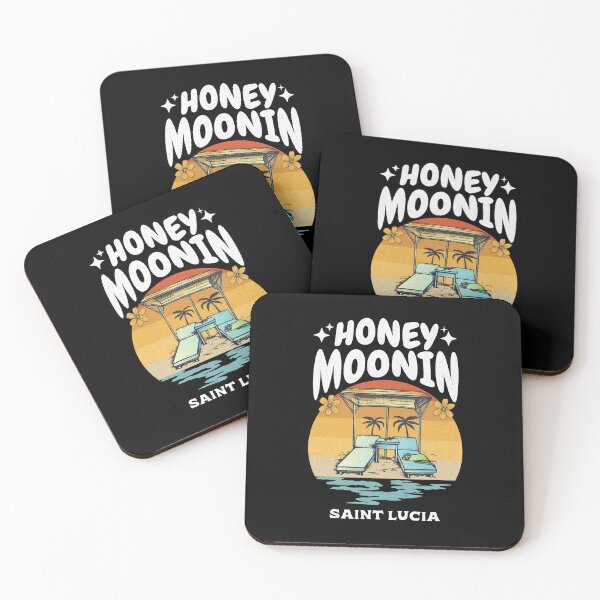 Item preview, Honey moonin Saint Lucia Honeymoon designed and sold by Uppercase Tees.