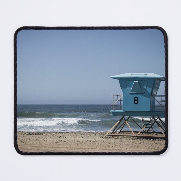 Item preview, California Lifeguard Towers on Sunny Beach V1 designed and sold by Family Journey with God.