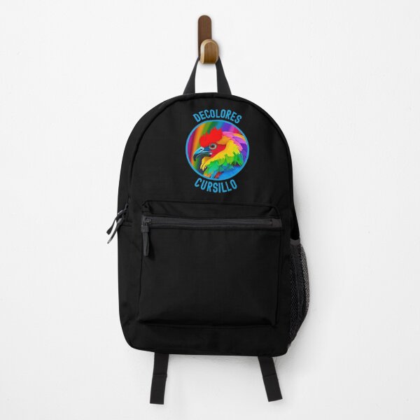 Item preview, DeColores Cursillo Colorful Rooster with Rainbow Background-Blue designed and sold by Gsallicat.
