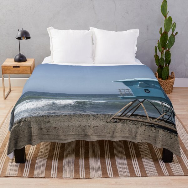 Item preview, California Lifeguard Towers on Sunny Beach V1 designed and sold by Family Journey with God.