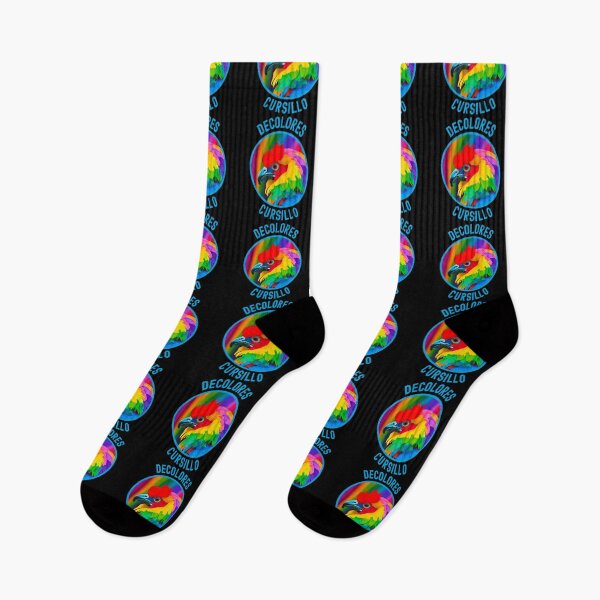 Item preview, DeColores Cursillo Colorful Rooster with Rainbow Background-Blue designed and sold by Gsallicat.