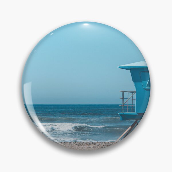 Item preview, California Lifeguard Towers on Sunny Beach V2 designed and sold by Family Journey with God.