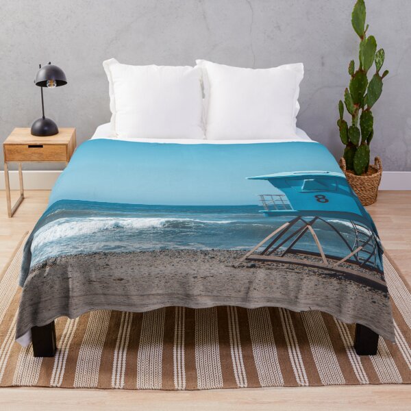 Item preview, California Lifeguard Towers on Sunny Beach V2 designed and sold by Family Journey with God.