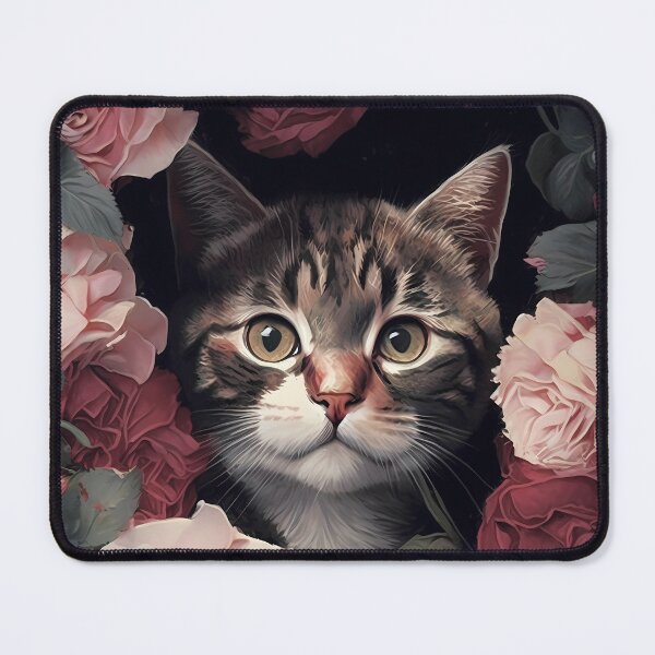 Item preview, Cat In Roses designed and sold by dotperinchart.