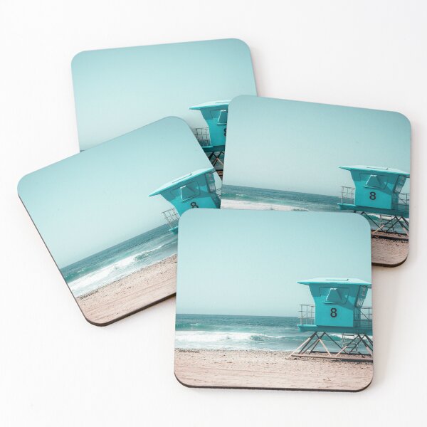 Item preview, California Lifeguard Towers on Sunny Beach V3 designed and sold by Family Journey with God.