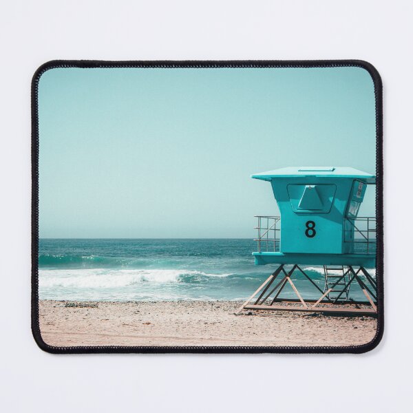 Item preview, California Lifeguard Towers on Sunny Beach V3 designed and sold by Family Journey with God.