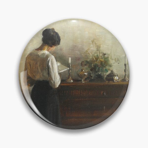Item preview, Carl Vilhelm Holsoe | Interior with the artist's wife | Vintage Art Print| Vintage Wall Art | Home Decor designed and sold by scrolla.