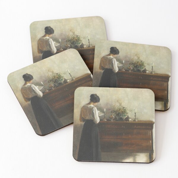 Item preview, Carl Vilhelm Holsoe | Interior with the artist's wife | Vintage Art Print| Vintage Wall Art | Home Decor designed and sold by scrolla.