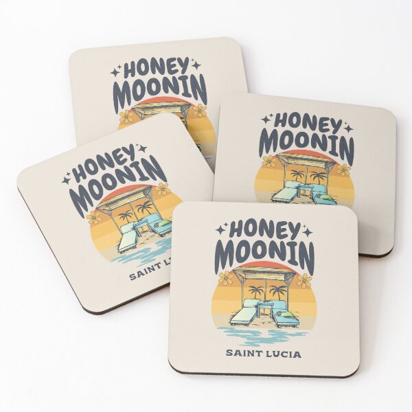 Item preview, Honey moonin Saint Lucia Honeymoon designed and sold by Uppercase Tees.