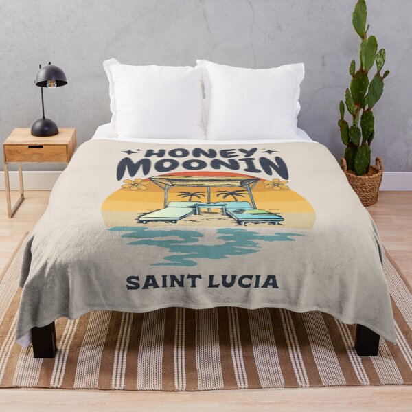 Item preview, Honey moonin Saint Lucia Honeymoon designed and sold by Uppercase Tees.