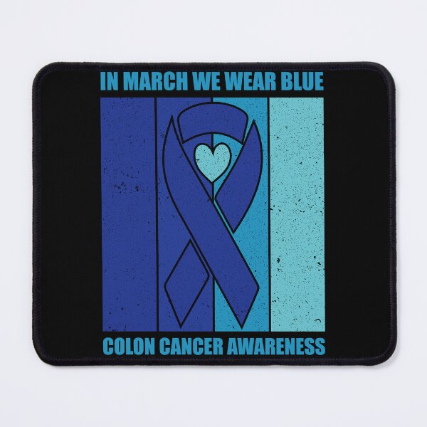 Item preview, In March We Wear Blue For Colon Cancer Awareness Heart designed and sold by BLZART.