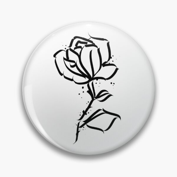 Item preview, Calligraphy rose flower designed and sold by Stayskull.