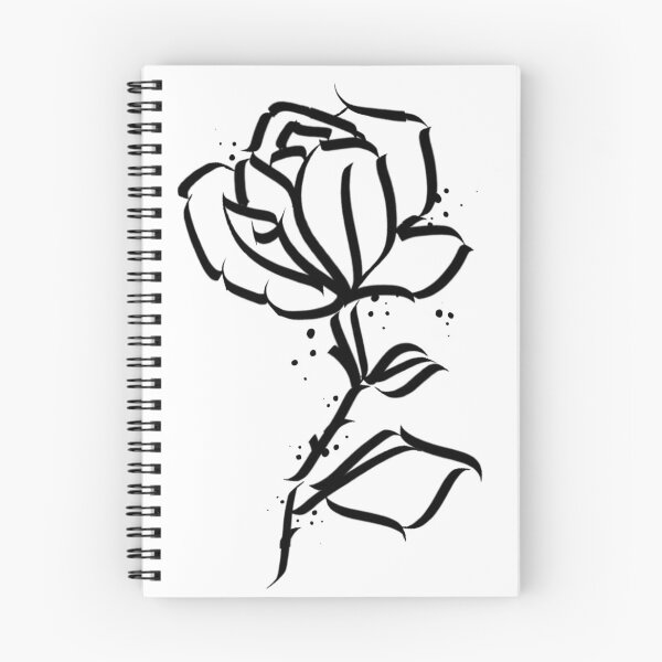 Item preview, Calligraphy rose flower designed and sold by Stayskull.