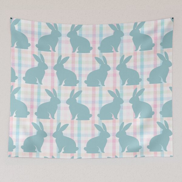 Item preview, Hoppy Cute Bunnies Easter Rabbit Seamless Pattern / Happy Easter Day Bunny Rabits  designed and sold by haRexia.