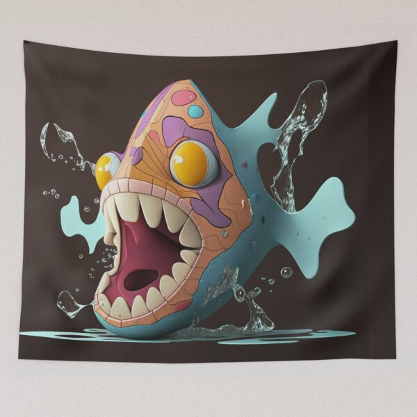 Item preview, Bruxish, the Colorful Psychic Fish in murky waters! designed and sold by Frocentric.