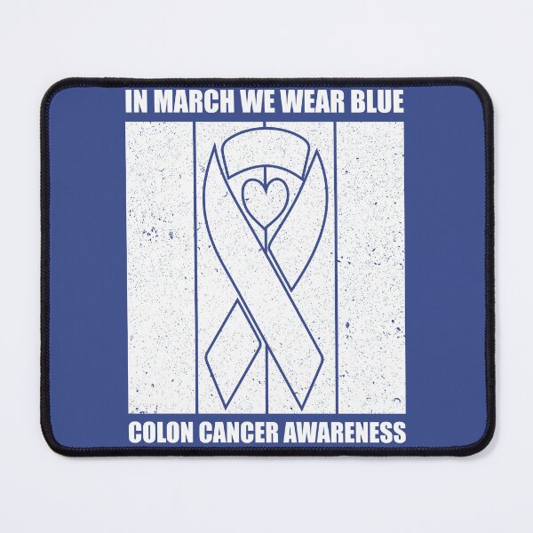 Item preview, In March We Wear Blue For Colon Cancer Awareness Heart designed and sold by BLZART.