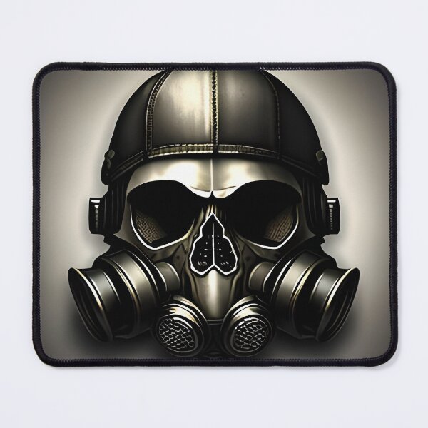Item preview, Apocalyptic Gas mask over a Skull #Prepper designed and sold by The-Hist-Image.