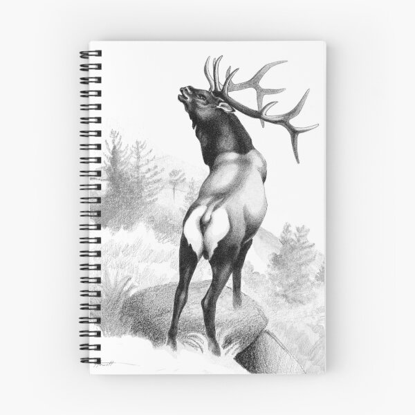 Item preview, The Angry Elk - B/W designed and sold by Patricia Howitt.