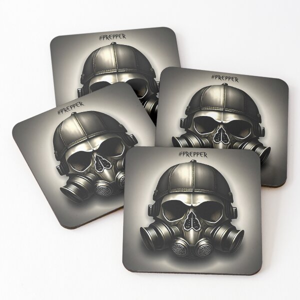 Item preview, Apocalyptic Gas mask over a Skull #Prepper designed and sold by The-Hist-Image.