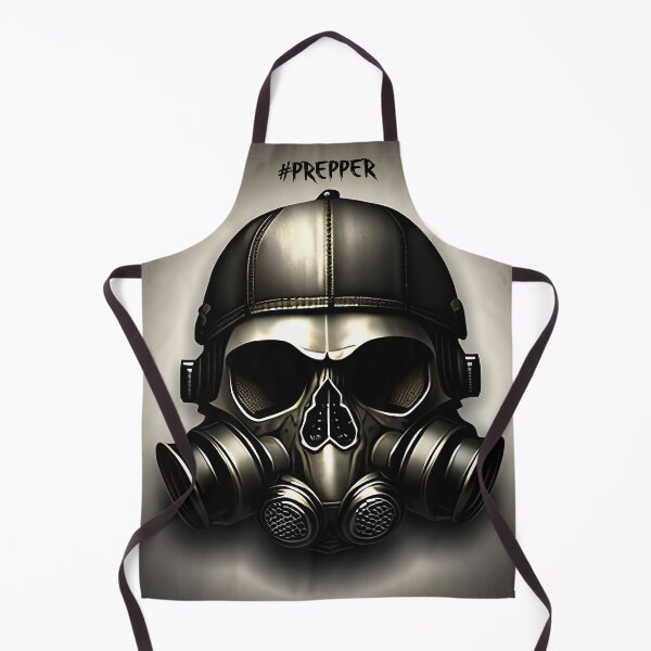 Item preview, Apocalyptic Gas mask over a Skull #Prepper designed and sold by The-Hist-Image.