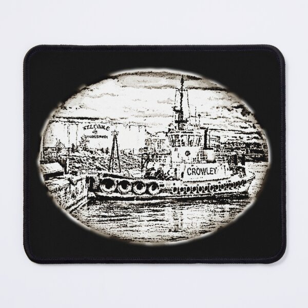 Item preview, Crowley tugboat of Foss Tugboat in the Puget Sound Sketch Designed  designed and sold by Jason Mosley.