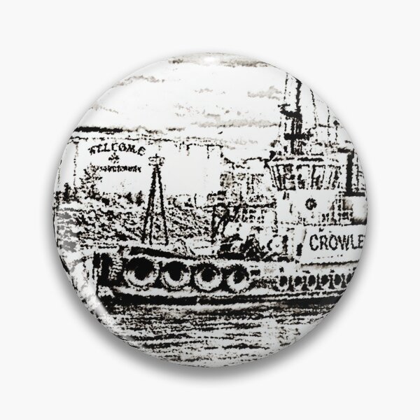 Item preview, Crowley tugboat of Foss Tugboat in the Puget Sound Sketch Designed  designed and sold by Jason Mosley.