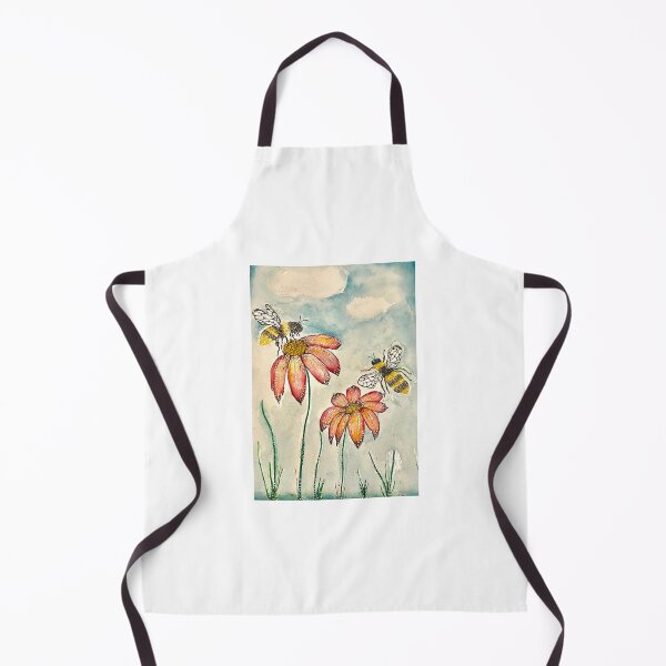 Item preview, Cute watercolour honey bees resting on flowers designed and sold by velvetch3rry.