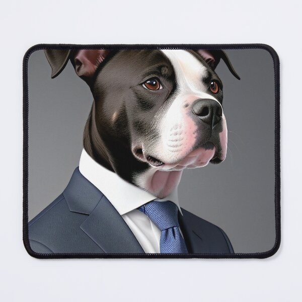 Item preview, Portrait of a dog in a Suit - Pitbull designed and sold by Damitan.