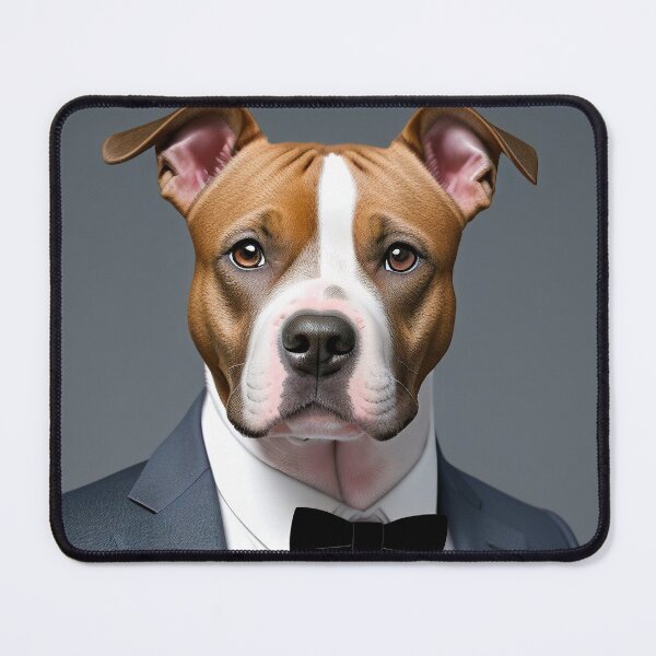 Item preview, Portrait of a dog in a Suit - Pitbull designed and sold by Damitan.