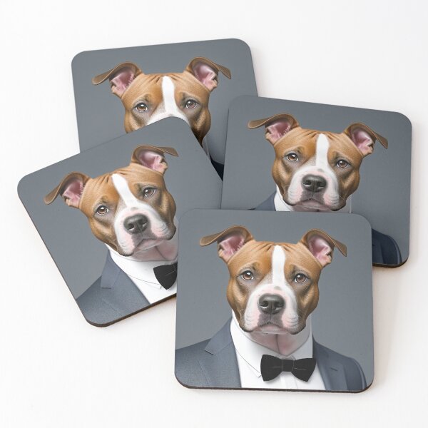 Item preview, Portrait of a dog in a Suit - Pitbull designed and sold by Damitan.