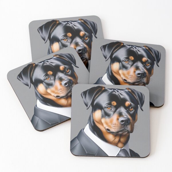 Item preview, Portrait of a dog in a Suit - Rottweiler designed and sold by Damitan.