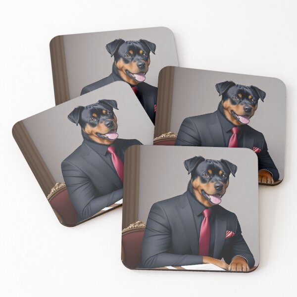 Item preview, Portrait of a dog in a Suit - Rottweiler designed and sold by Damitan.