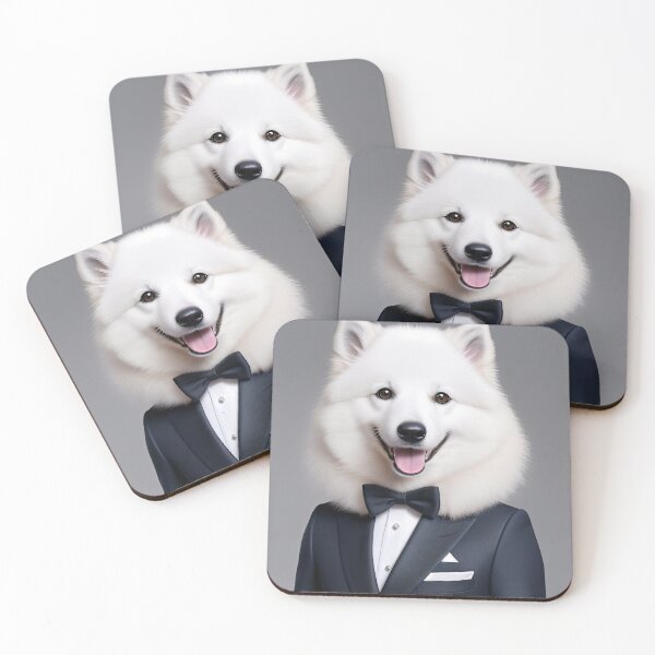 Item preview, Portrait of a dog in a Suit - Samoyed designed and sold by Damitan.