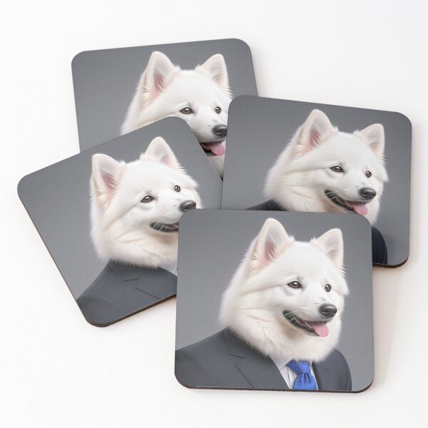 Item preview, Portrait of a dog in a Suit - Samoyed designed and sold by Damitan.