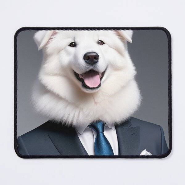 Item preview, Portrait of a dog in a Suit - Samoyed designed and sold by Damitan.