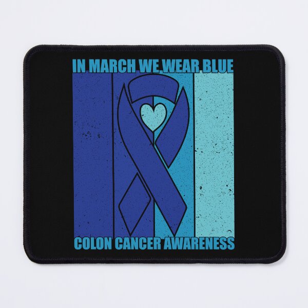 Item preview, In March We Wear Blue For Colon Cancer Awareness Heart designed and sold by BLZART.