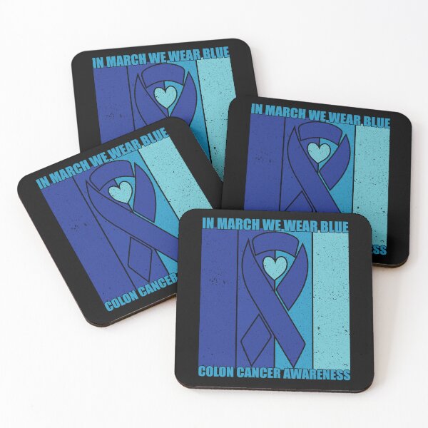 Item preview, In March We Wear Blue For Colon Cancer Awareness Heart designed and sold by BLZART.
