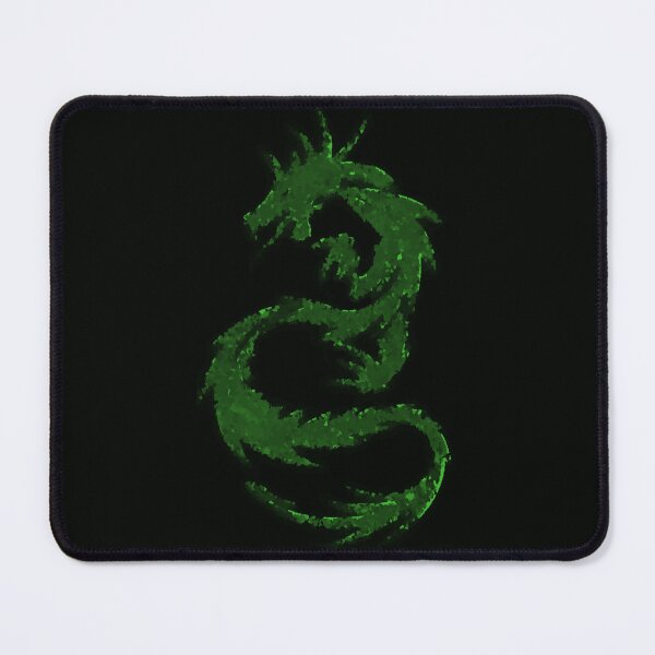 Item preview, Lime Green Dragon Abstract Tattoo Style Black Background Distorted designed and sold by kattakitty.