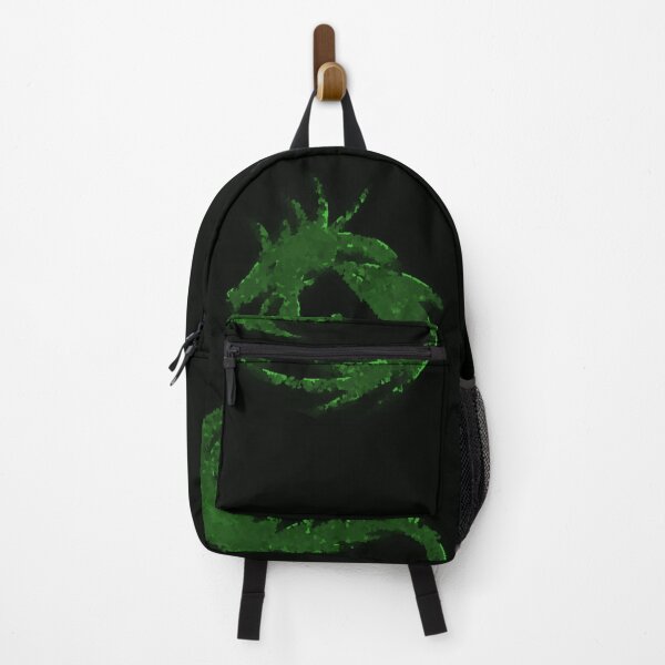 Item preview, Lime Green Dragon Abstract Tattoo Style Black Background Distorted designed and sold by kattakitty.
