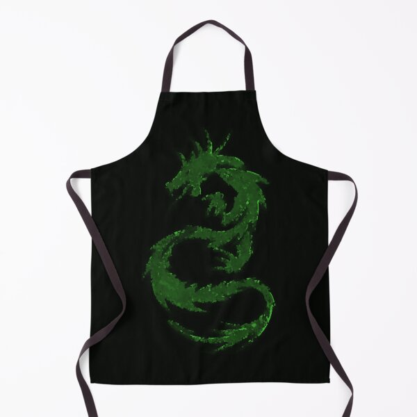 Item preview, Lime Green Dragon Abstract Tattoo Style Black Background Distorted designed and sold by kattakitty.