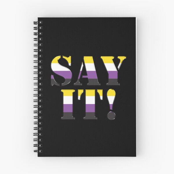 Item preview, Say It (big) Nonbinary Pride designed and sold by TheirChoice.