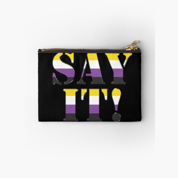Item preview, Say It (big) Nonbinary Pride designed and sold by TheirChoice.